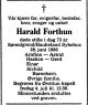 Dødsannonse Harald Forthun